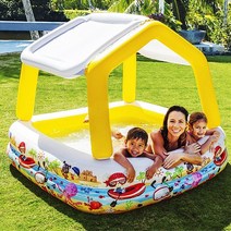 인텍스 원두막 지붕그늘 어린이 물놀이 풀장(160x160), 상세페이지 참조