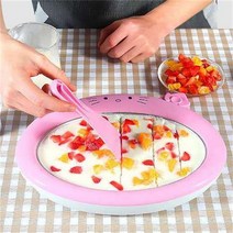 스테인리스스틸 아이스크림팬 철판 아이스크림 메이커 요거트 얼음볶음기 DIY 미니어처 플레이트 가정용, 블루