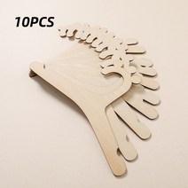 원목선반다이행거 아기 크리에이티브 옷걸이 랙 나무 아이 방 보육 장식 선물 10 개, 01 10PCS, 01 10PCS