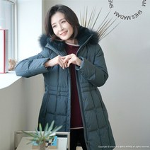 쉬즈마담 J31183 수입사 폭스퍼 구스다운코트/중년여성의류