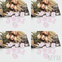 마이몰12 의류 패치 숫자 연분홍 맨투맨와펜 글자와펜