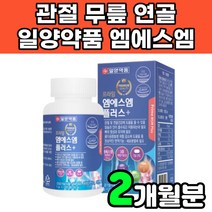 일양약품 조인트 nsm 디메틸설폰 엠에스엔 엠에스엠 무릎 무릅 연골 뼈 관절 글루코사민 관절에 연골에 허리에 무릎에 좋은 영양제 비타민D 중년 50대 60대 노인 여성 여자 추천, 1박스(2개월분)
