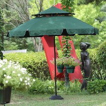 매직코리아 엔젤썬라이트 파라솔+블랙베이스/국산 야외파라솔, 엔젤썬라이트 파라솔_레드+블랙베이스