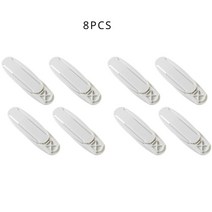 접착 플러그 가정용 장치 벽 거치대 장착형 스트립 고정 무타공 소켓 정리함 접착식 심리스, 8PCS