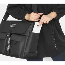 옆구리 포켓 미콘 남자13인치 노트북 크로스백 남성 남학생 메신저백 캐주얼 캔버스 가방