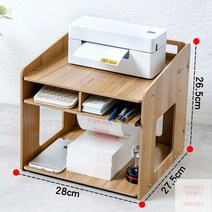 감열지 프린터 택배 송장 거치대 사무실 데스크탑 다용도 랙, 화이트오크
