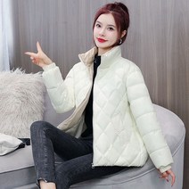 핫템굿템 캐주얼 루즈 폴리 하이넥 이쁜컬러 숏패딩
