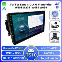 안드로이드올인원 안드로이드 올인원 비디오 플레이어 메르세데스 벤츠 C 클래스 CLK 클래스 S203 W203 W209 A209 W463 2000-2005 용 자동차, BZ20-TS10 128G Cam