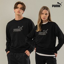 [PUMA] 22FW 푸마스포츠 유니 맨투맨 블랙