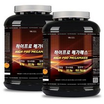 하이 프로 매스 4KG X 2통 탄수화물 체중업 헬스 단백질 보충제, 2개