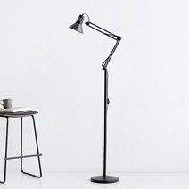 LED 거실 장스탠드 인테리어 플로우조명 각도조절, 실버