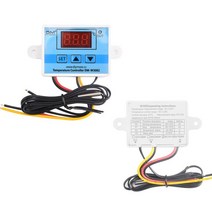 12V 24V 110V 220V LED 디지털 온도 컨트롤러 조절기 센서 미터 W3001 W3002 가열 냉각, DM-W3002AC 110V 220V