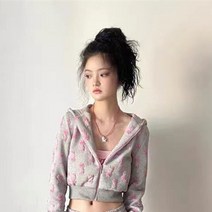 여성용 애니메이션 산리오 플러시 헬로 키티 프린트 후드 스웨터 수트 가을 겨울 캐주얼 와이드 레그 팬츠