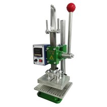 프레스기 수동 가죽 날인기 스탬핑 기계 상표 로고, 5X7 더블프레임 핸드트랜스퍼 핫 스탬핑 용지