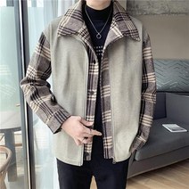 가을 겨울 남성 모직 코트 캐주얼 남성 의류 모직 재킷