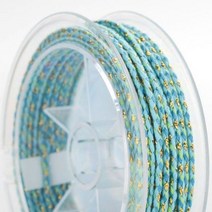 금사 은사 마크라메 실 재료 부자재 수제 다색 코튼 로프 금실 3 색 실 DIY 꼰 팔찌 짠 2mm, 16