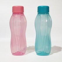 타파웨어 가볍고 한손에 쏙 들어오는 에코물통 미니 310ml 2p세트, 연핑크+민트