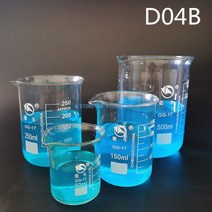 25500ml 실험실 붕규산 유리 비커 내열성 스케일 측정 컵 장비, D05D