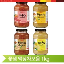 맛있는 꿀유자차 1kg 꽃샘 액상차 과일청 카페재료, 꿀유자차 (W996C55)