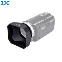 JJC 캠코더 DV 사각 후드 30 37 43 46 58mm 캐논 LEGRIA HF806 R86 Sony FDR-AX700 HDR-CX680 Panasonic JVC, lh-dv46b