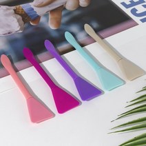 레인보우 실리콘 팩붓 팩브러쉬 미용붓, 레인보우 팩붓-퍼플, 1개