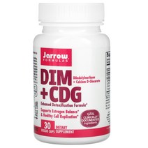 Jarrow Formulas DIM CDG 강화된 해독 포뮬라 베지 캡슐 30정