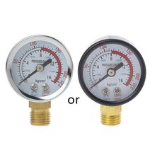 황동 내부를 가진 이중 스케일 경제적 인 다중 목적 압력 게이지 0-220 psi/, 단일옵션