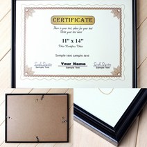 증명서 상장 액자 11x14 다크브라운 아기액자 벽걸이액자 POP꽂이 이젤스탠드 이젤보드 안내표지판 아크릴표지판