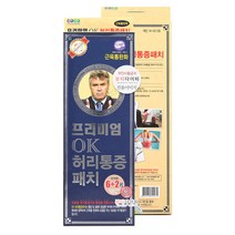 OK 프리미엄 허리통증 패치 히딩크 허리전용 자석파스 8매(자석6+리필2)