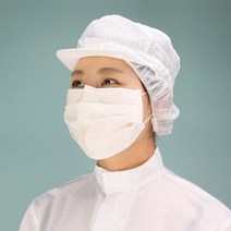 케이엠 방진모 제전 모자 무진모 크린룸 작업모 1P C1, 옵션/화이트M