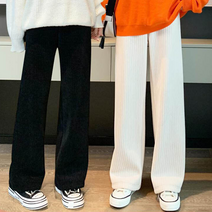 밴딩와이드팬츠 와이드밴딩바지 키커보이는 여성통바지