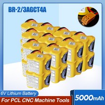 20PCS 파나 BR2/3AGCT4A 5000mah 6V CNC 공작 기계 PLC 장비 갈 플매트 카펫 매트 러그와 비 충전식 리튬 배터리, [01] 6V