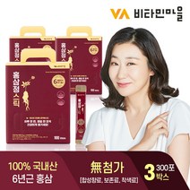비타민마을 프리미엄 6년근 홍삼 정 진액 스틱 5중 기능성 100포 3박스, 3개, 1000g