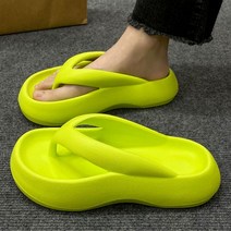 통굽 키높이 슬리퍼 여름 바캉스 발편하고 푹신한 비치화