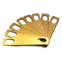 MX0312D 8Pcs 기타 목 Shims 0.2mm 0.5mm 1mm 두께 황동 심 세트 연결 목 플레이트 볼트목 수리 Luthier 도구