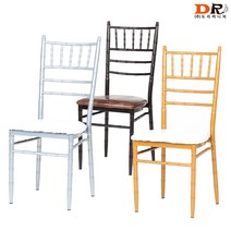 도리퍼니처 웨딩 체어 / 예식장 웨딩 인테리어 결혼 식당 테이블 식탁 대나무 업소 결혼식 식장 체어, 실버