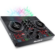 Numark DJI Controller 디제잉 컨트롤러 디제이 믹서, 내장형 LED 조명 / 컨트롤러