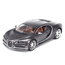 부가티 시론 스포츠카 정적 다이캐스트 차량 소장용 모델 자동차 장난감, Chiron Grey