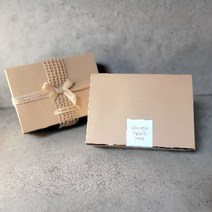 소소한 하루 선물박스 원터치상자(소)+얼웨이즈스티커(화이트) 5set