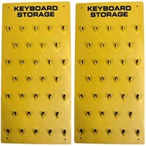 Two Economy Car Dealer Keyboards Each Holds 32 Keys On Hook Board null, 1, Yellow