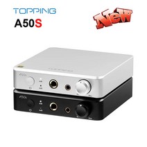 Topping A50s single-end 6.35mm SE Headphone Amplifier 4.4mm balanced output 20ohm preamplifier, Black