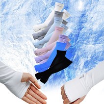 여름토시 필드라이프 쿨토시 (일반-핸드커버) 자외선차단, 검정