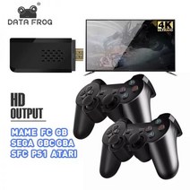 데이터 개구리 4K TV 레트로 비디오 게임 콘솔 Y3 10000 + FC/SFC/GBA/SEGA/MAME HD 무선 핸드 헬드 프리픽, China_11300(RU) Games