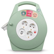 10m 오토 릴선 캠핑장 오토릴 캠핑용 용품 캠핑 리드선 연장선 전기선 usb 연장 자동, 10m 민트