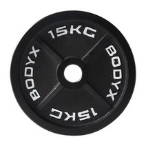 [바디엑스] [낱개] 케이언 중량원판 15kg 홀 50mm 주물 아이언, 상세 설명 참조