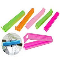 24pcs Foods Preservation Sealing Clip Foldable Reusable Storage Bags Sealer Clip Closure Clamp(Mixed, 1