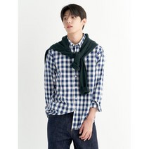 [빈폴][REGULAR] 블루 빅깅엄 체크 셔츠(BC2864C31P)