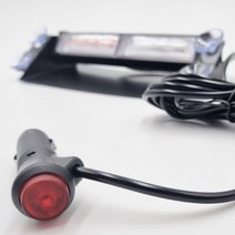 COB 면발광 스트립 LED바 어린이보호 차량 경광등 3M 시가잭, 옐로우1세트