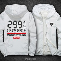 Harley Davidson 할리 데이비슨 야마하 재킷 가와사키 오토바이 후드 코트 오토바이 면 코트 반사 재킷, 재킷2XL180 80kg, 노란색 299흰색과 검은 색 그림