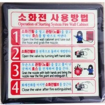 소화전사용방법 축광 위치표시 사용방법 스티커, 상세페이지 참조